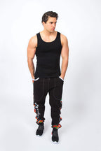 Origin and Tribe Authentic Tracksuit with Colourful Vibrant Bright Real Kente