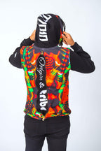 Origin and Tribe Authentic Tracksuit with Colourful Vibrant Bright Real Kente