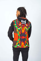 Origin and Tribe Authentic Tracksuit with Colourful Vibrant Bright Real Kente