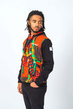 Origin and Tribe Authentic Tracksuit with Colourful Vibrant Bright Real Kente