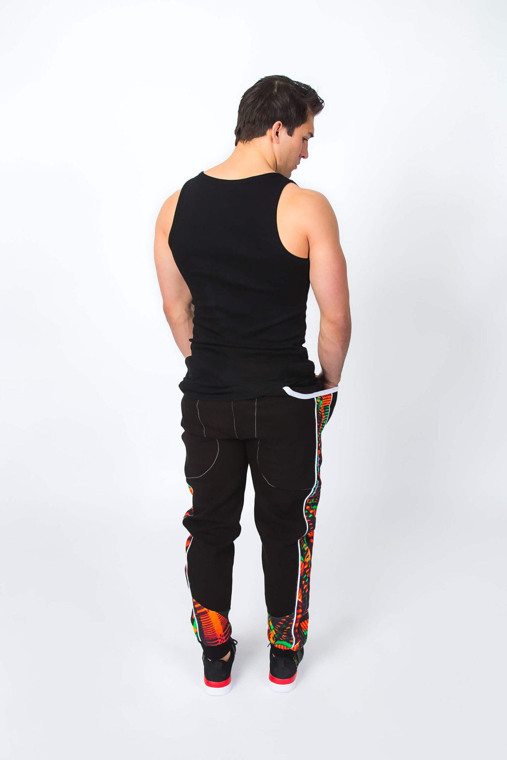 Origin and Tribe Authentic Tracksuit with Colourful Vibrant Bright Real Kente