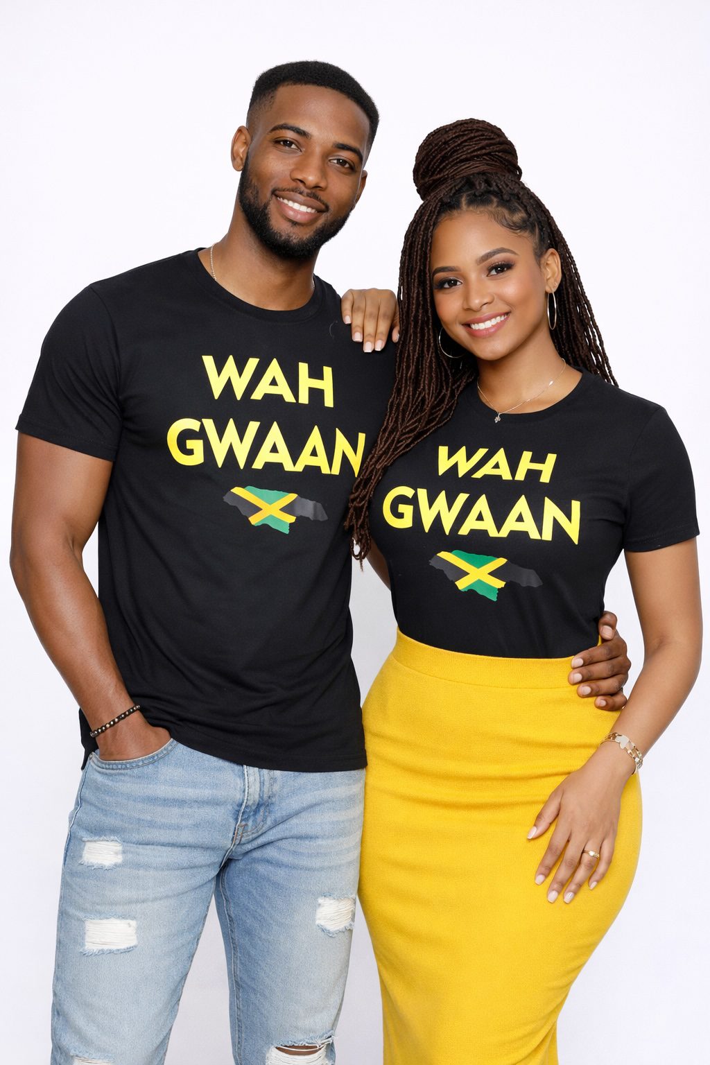 Wah Gwaan Jamaica Colours Country Flag Unisex Top