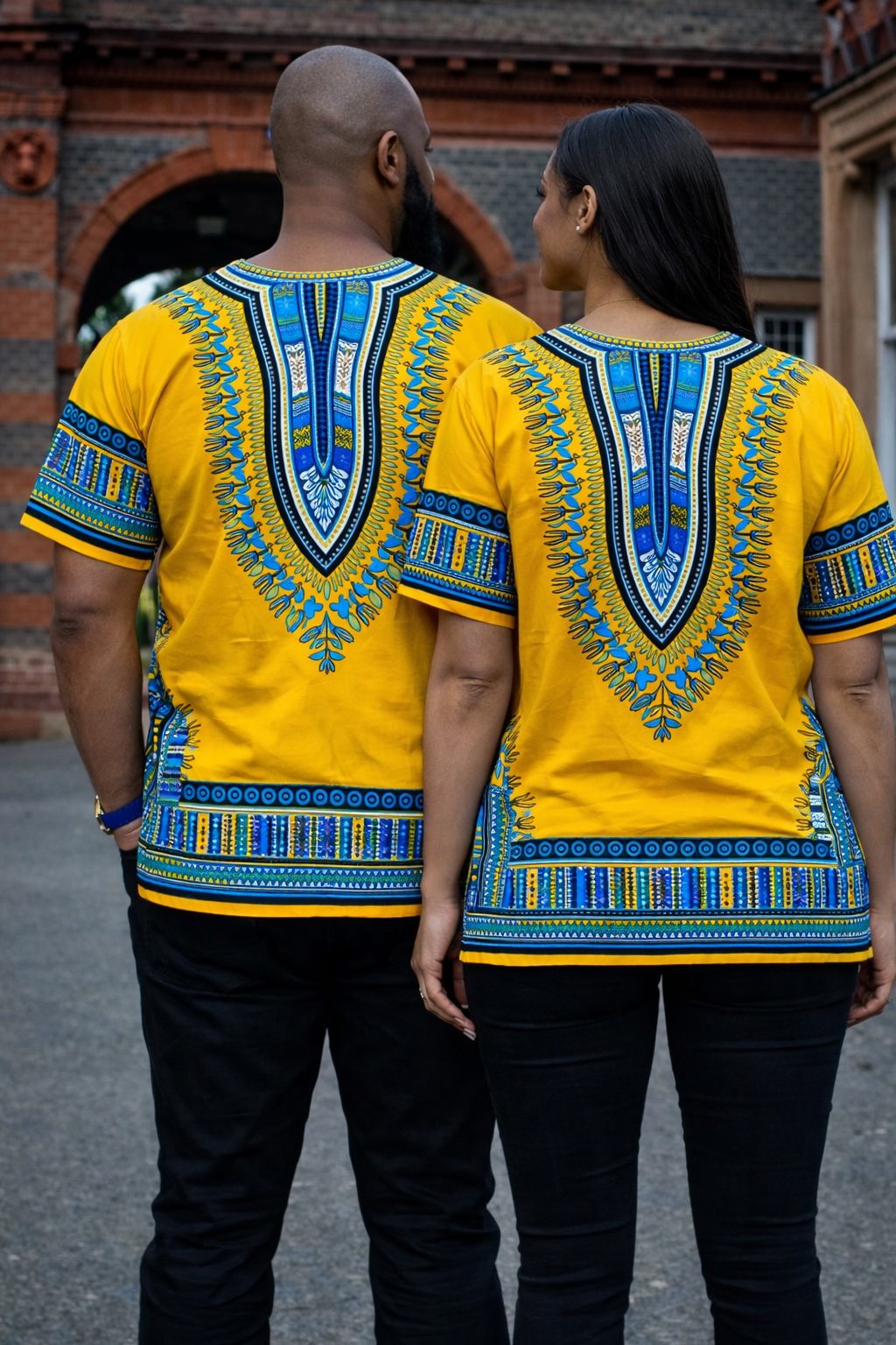 Men's Yellow African Dashiki Shirt