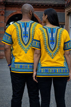 Men's Yellow African Dashiki Shirt
