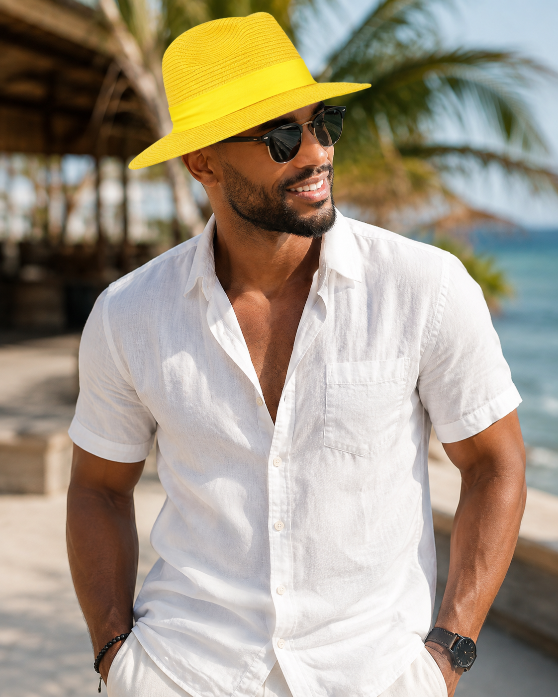 Men's Straction Hat | Holiday Travel Hat | Outdoor Sun Hat