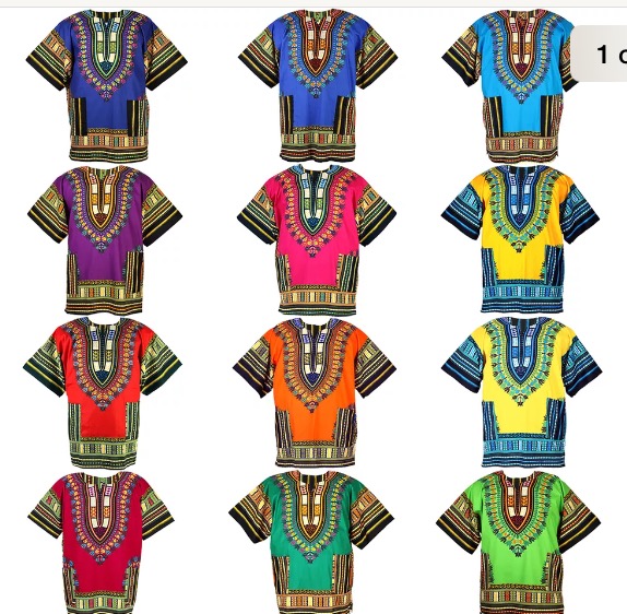 Traditional African Unisex Dashiki Shirt / Top Product Image