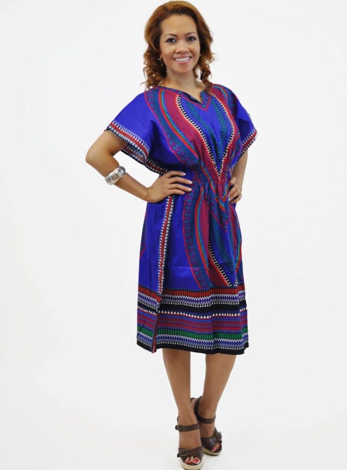 African Dashiki Knee-Length Dress