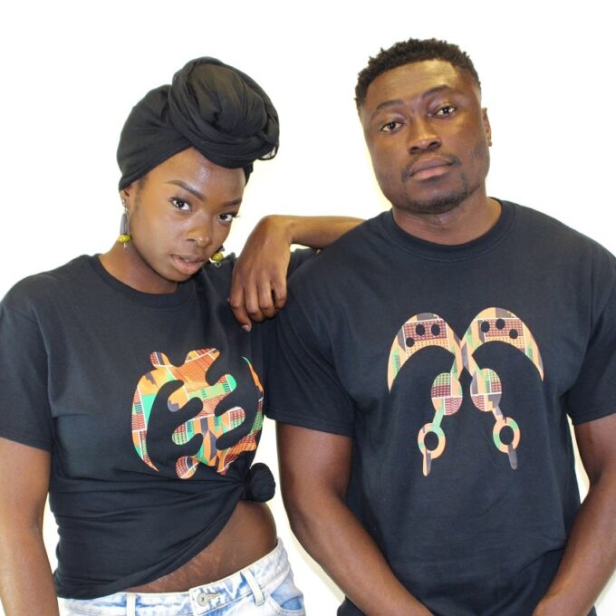 His & Hers Gye Nyame Adinkra Symbol T-Shirt