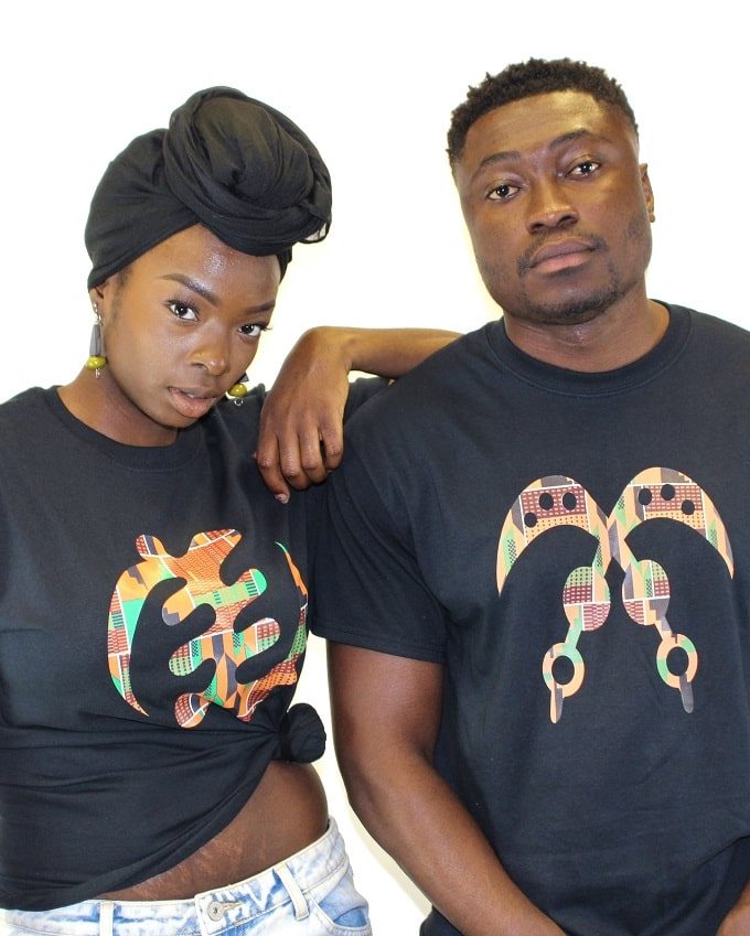 His & Hers Gye Nyame Adinkra Symbol T-Shirt