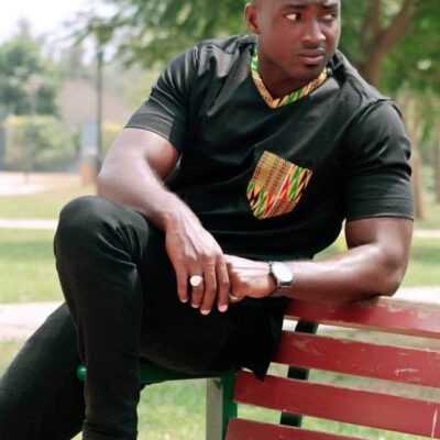 Kente Print Polished Cotton Shirt
