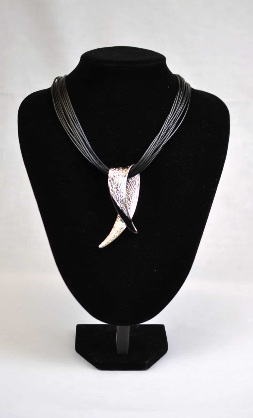 Sliver Plated Choker Pendant Necklace
