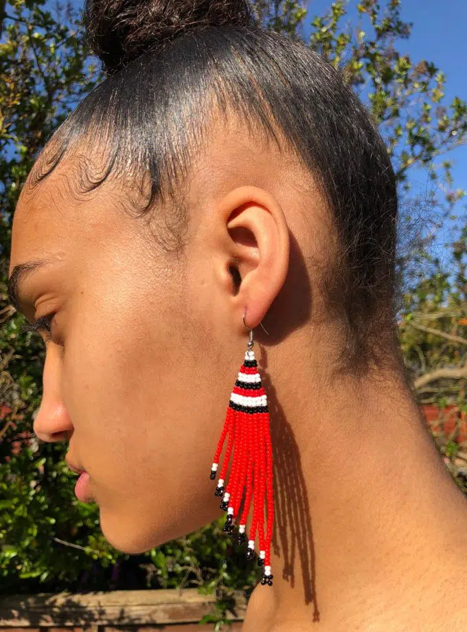 Masai Tribal Bead Earring African Clothing Store Jt Aphrique