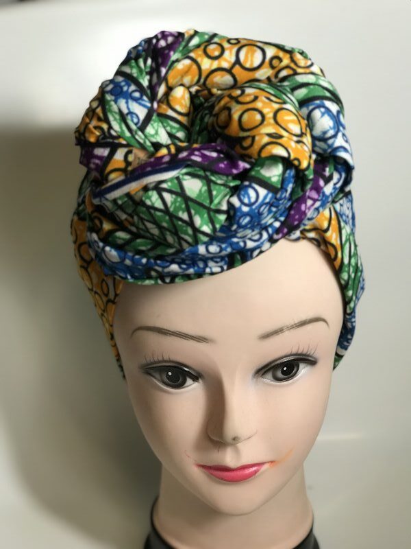 Aberash African Ankara Print Head Wrap | African Clothing Store UK