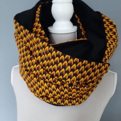 Umaler Ankara African Print Versatile Infinity Unisex Neck Scarf