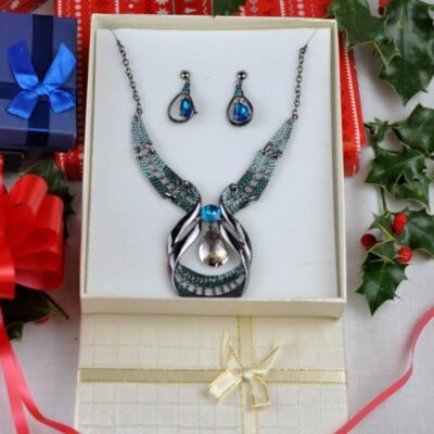 Turquoise And Sliver Jewelry Set