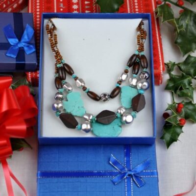 Three Tier Beaded Necklace