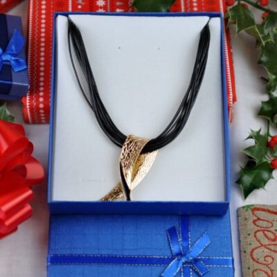 Gold Plated Choker Pendant Necklace
