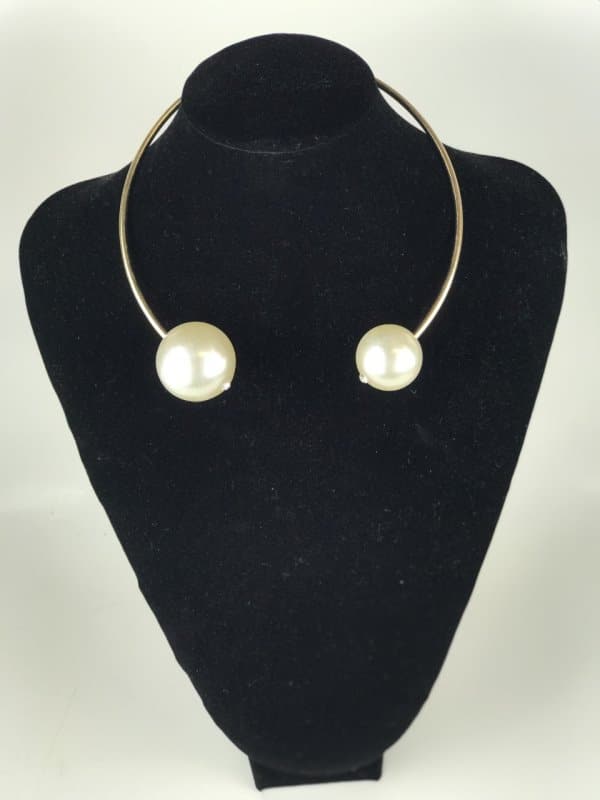 Gold Plated Fashion Jewelry with Pearl Pendant necklace And Earrings