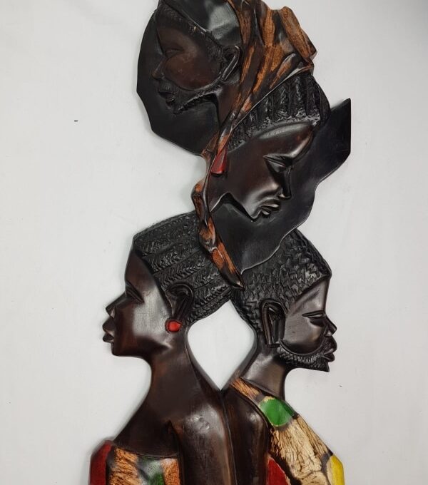 African Africa Shape Traditional Wooden Craft 'Proud'