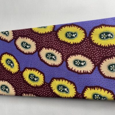 Handmade African Purple and Red Ankara Head Wrap Set
