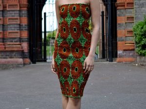Ripple African Print Bodycon Dress