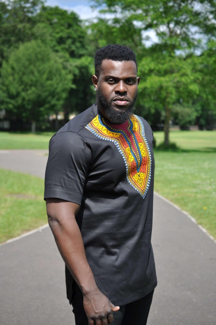 Kwame Mens African Shirt side