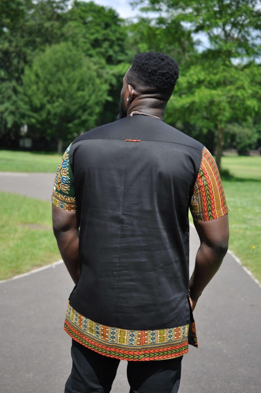 Kojo African Men's Shirt back