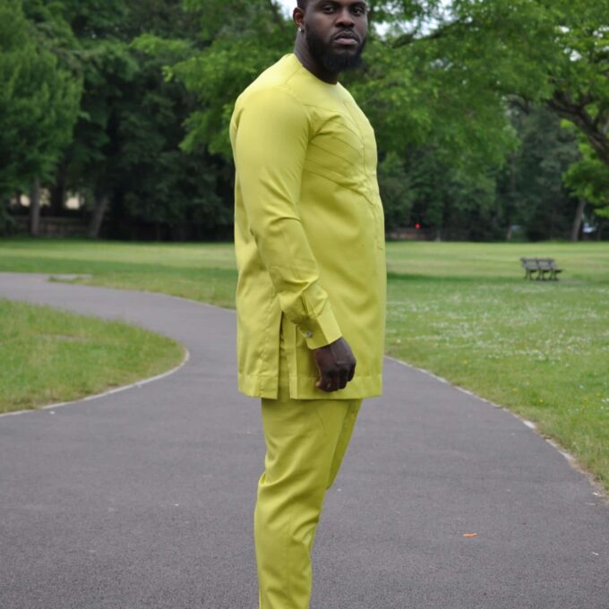 Yellow on sale trouser suit