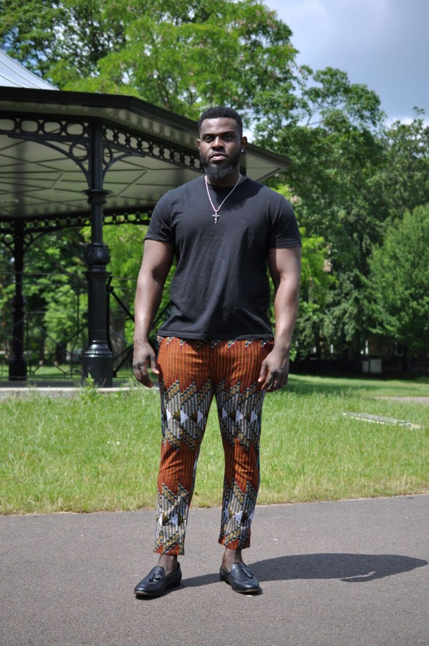 Men's Colourful African Print Skinny Pants / Trousers