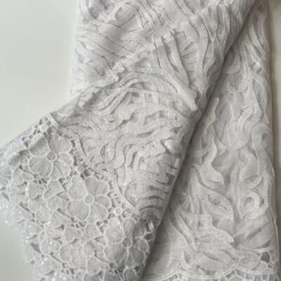White French Lace Fabric