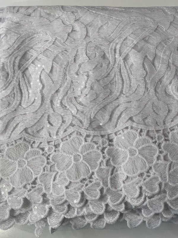 White french 2024 lace fabric