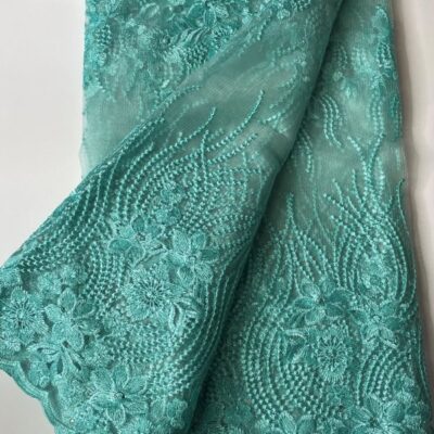 Mint French Lace Fabric