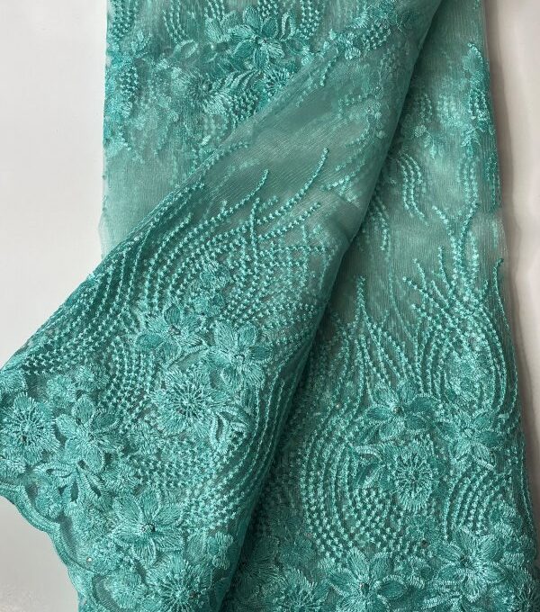 Mint French Lace Fabric