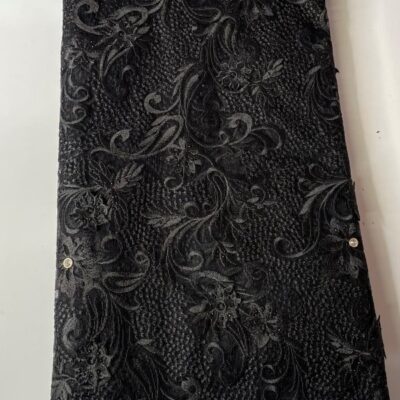 Black French Lace Fabric