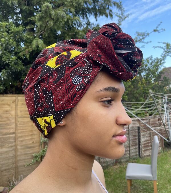 Teki African Print Head Wrap Side Image