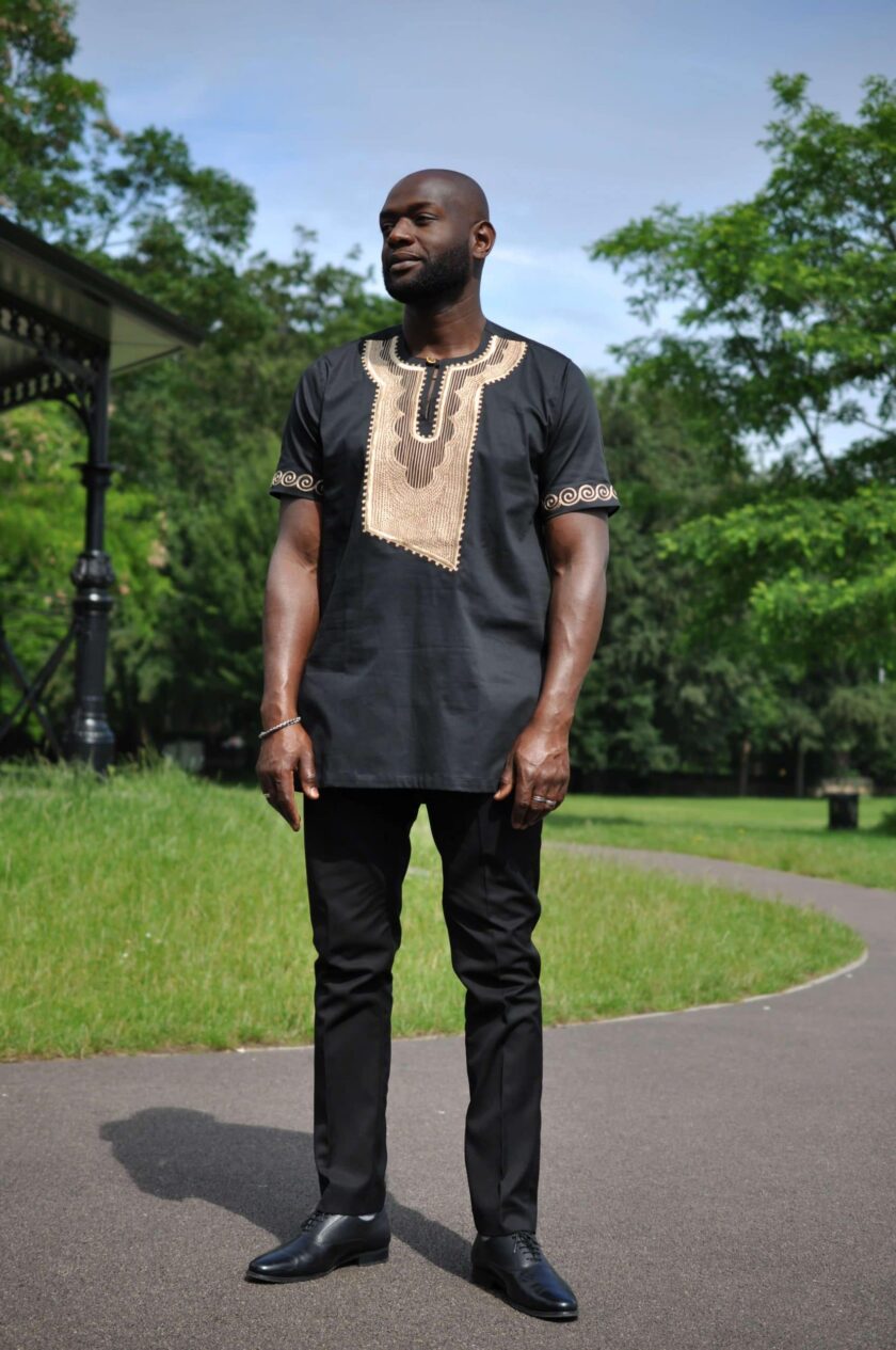 Osmane Mens Embroidery Shirt far