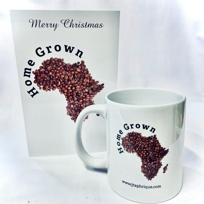 African Coca Map Mug & Card Gift Set