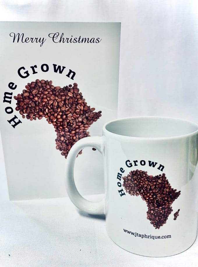 African Coca Map Mug & Card Gift Set