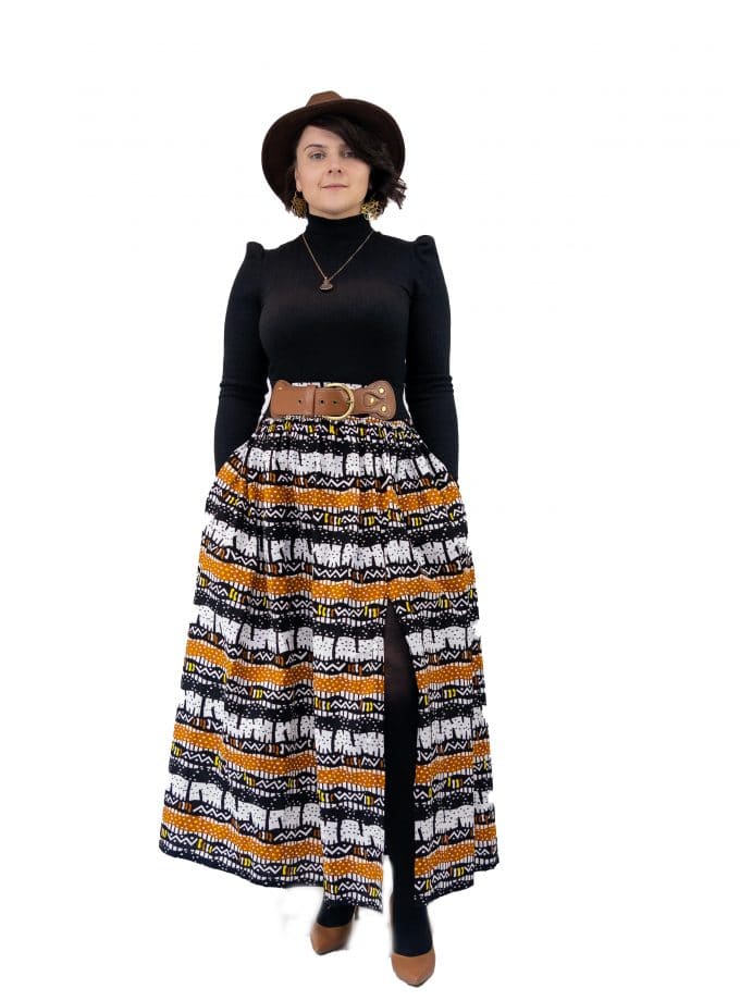 Chidinma African Ankara Print Maxi Skirt