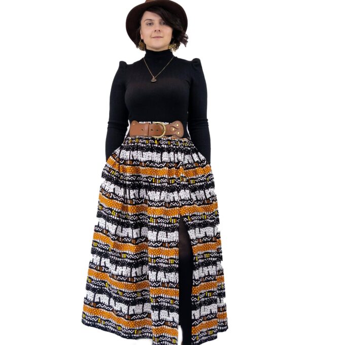 Chidinma African Ankara Print Maxi Skirt