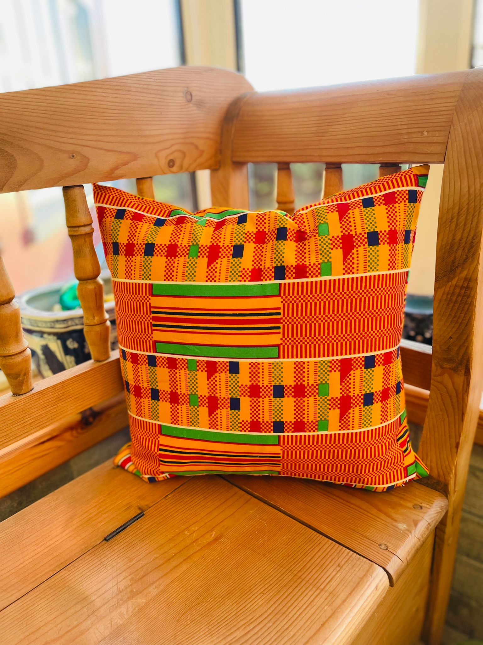 Ekene African Ankara Multicoloured Cushion Cover