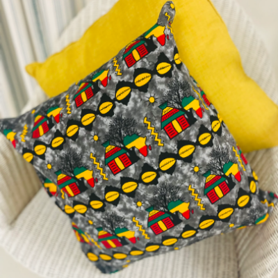 Multi African Ankara Multicoloured Cushion Cover