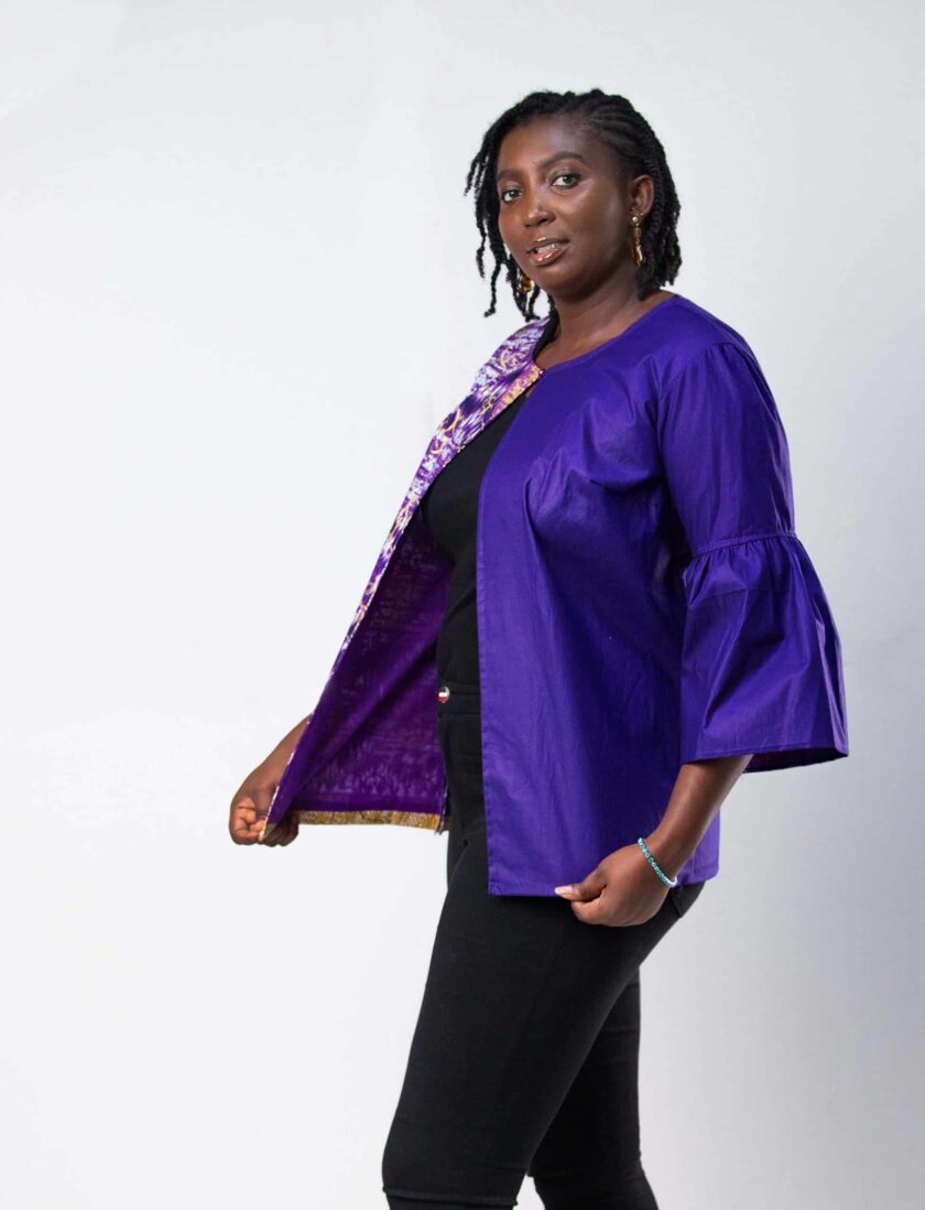 Layo Abstract Purple Jacket side