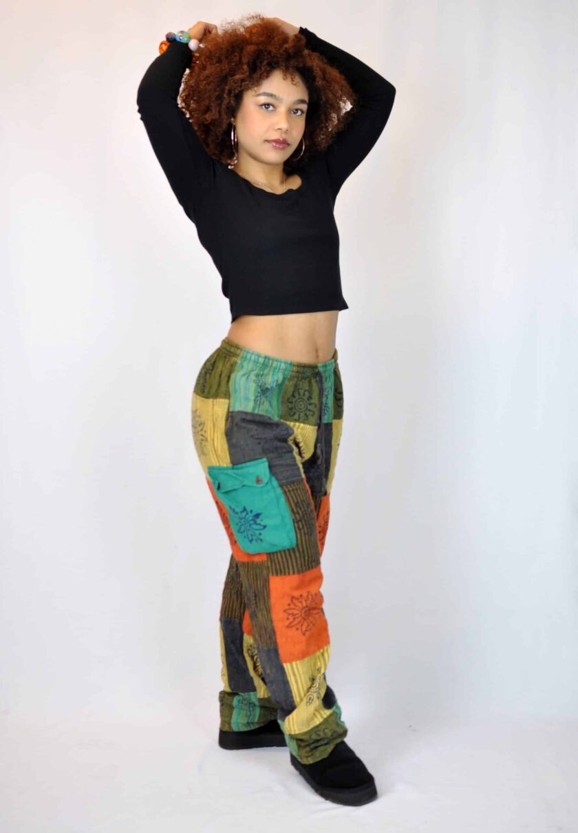Chidike Patchwork Trousers