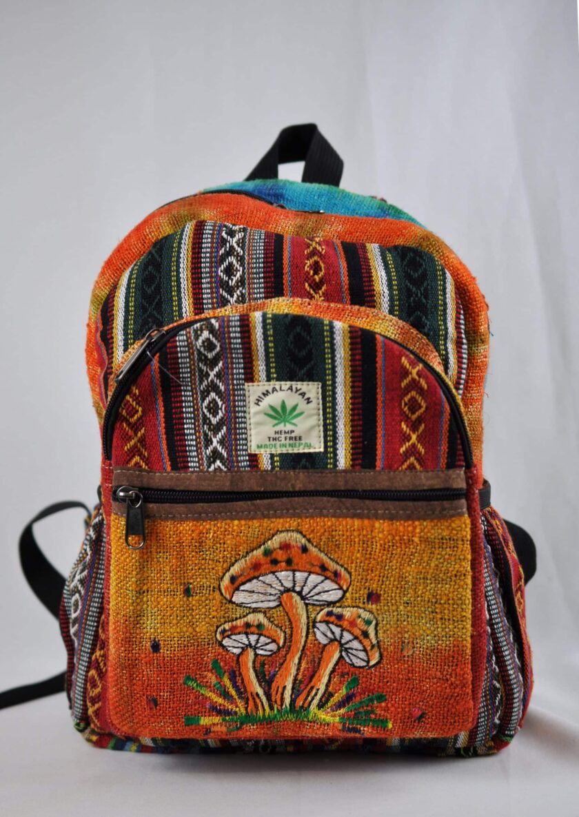 Ekua Hemp Mushroom Backpack