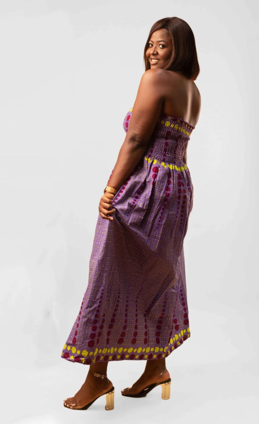 Awushi Ankara Maxi Slit Dress