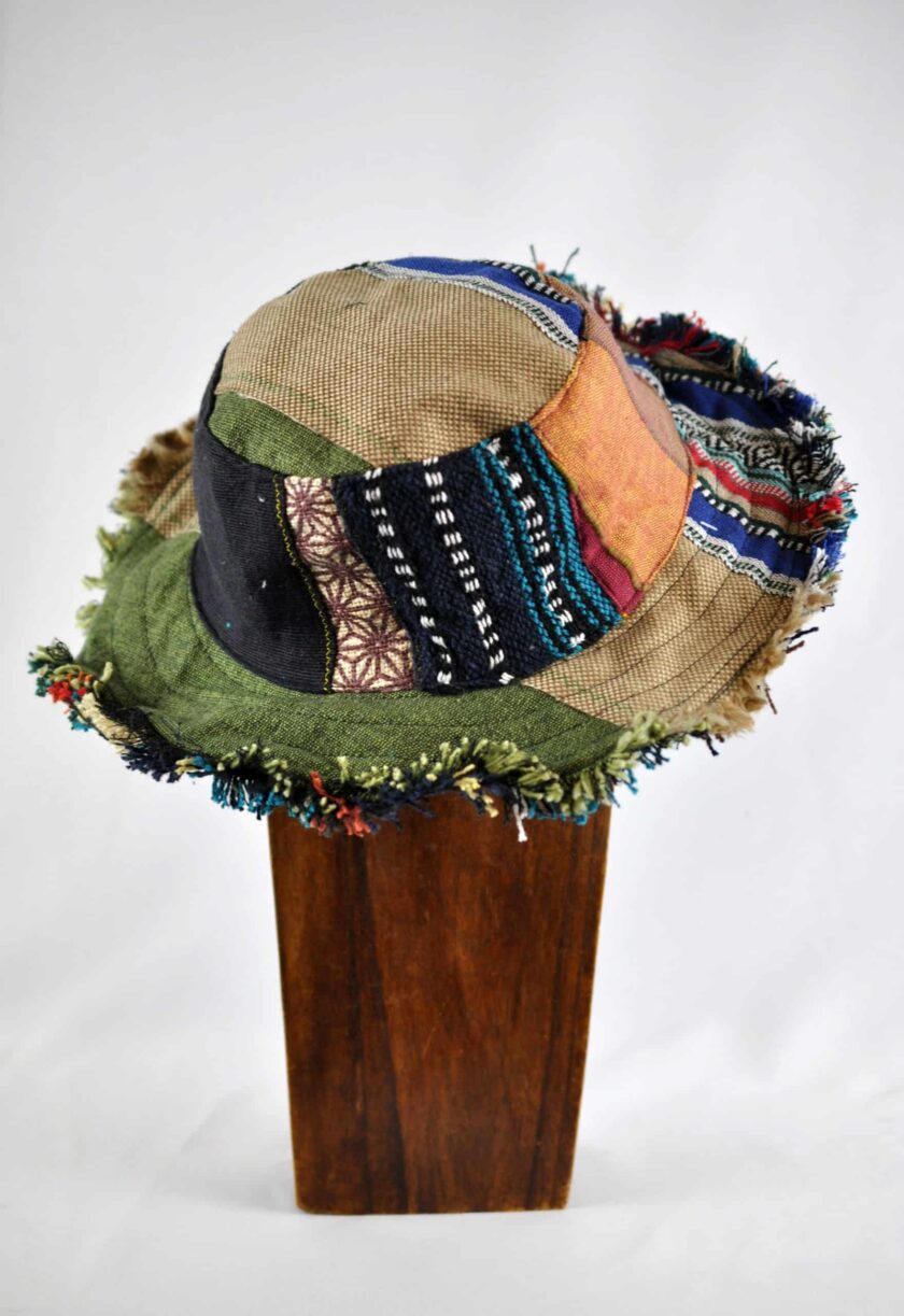 Tiwa Patchwork Hemp Hat