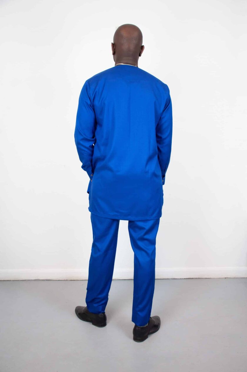 Bahari Blue Traditional Suit