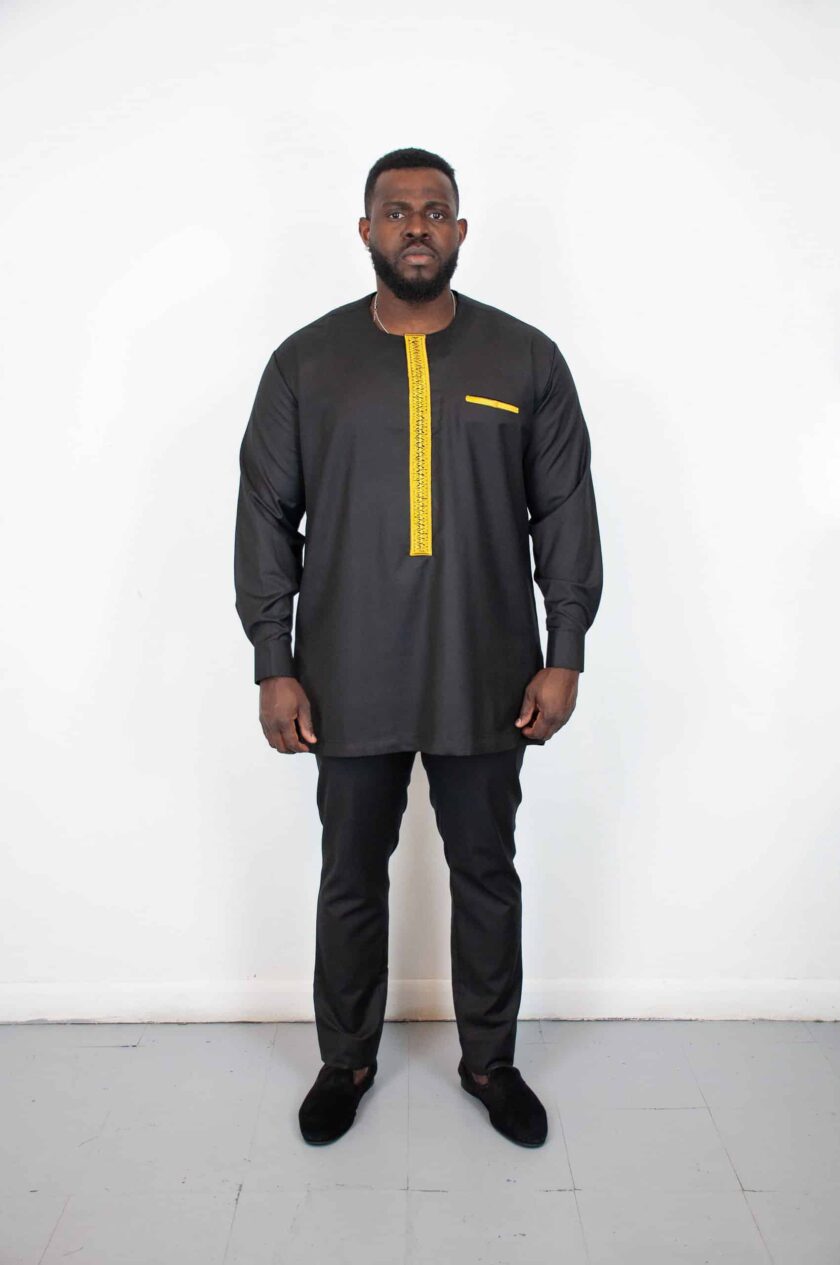 Bashee Black Traditional Suit