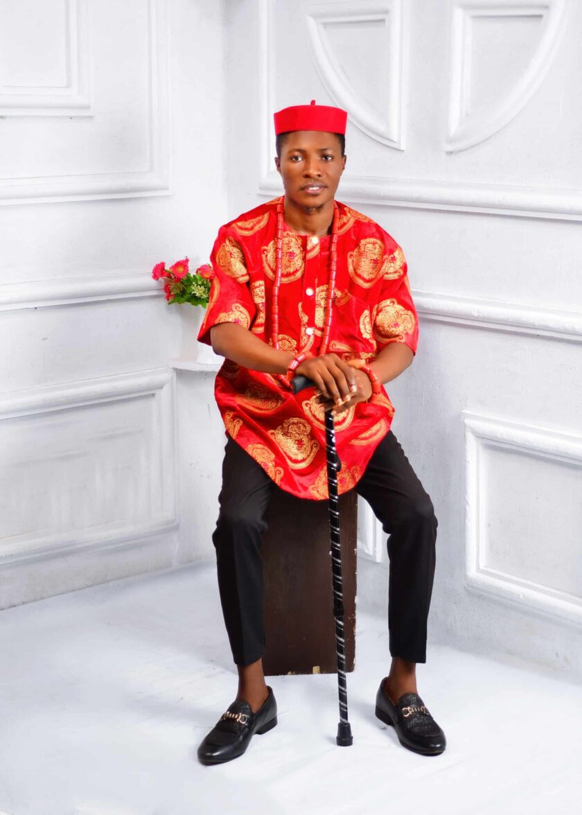 Red Isi Agu Igbo Men Shirt